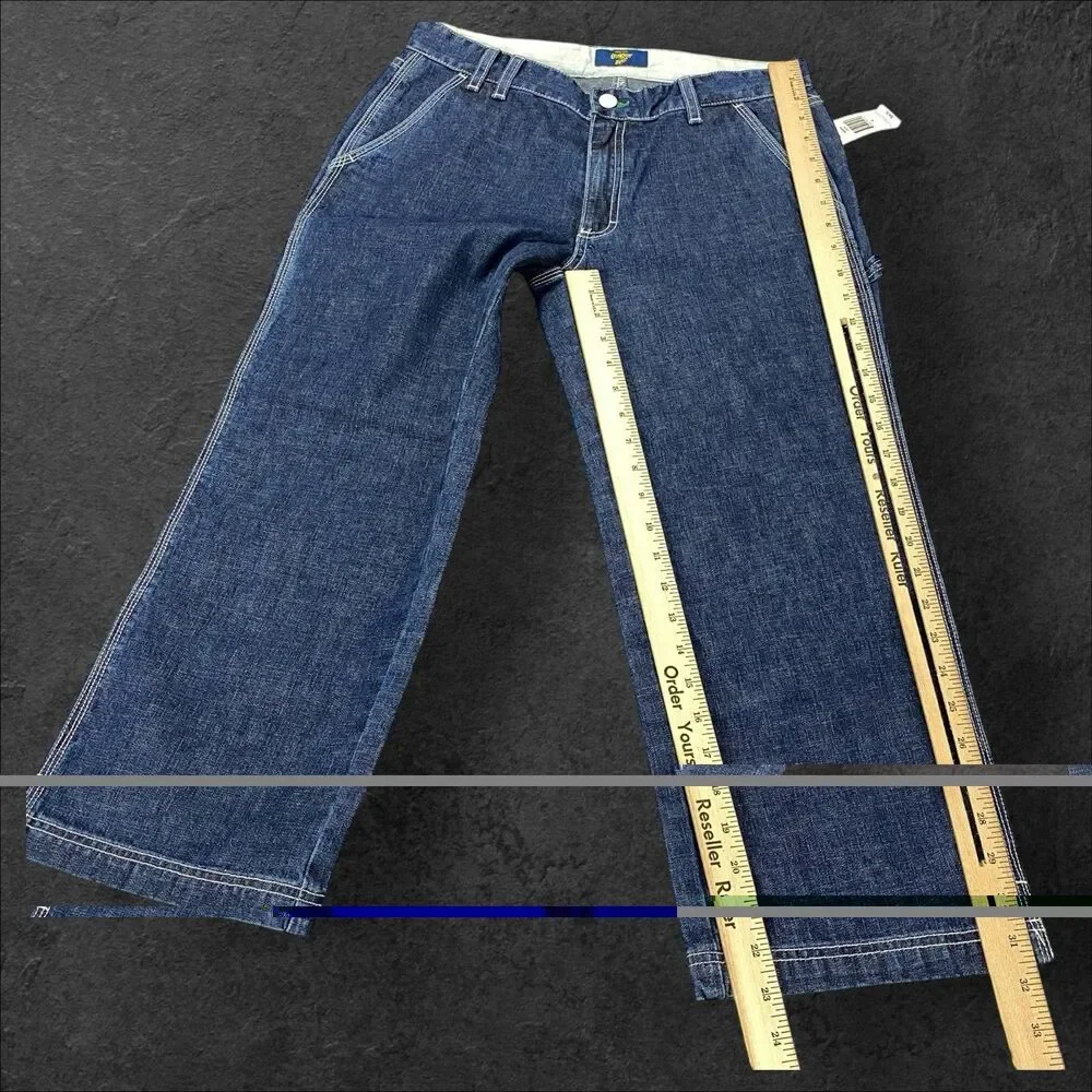 OshKosh B'gosh Blue‎ Denim Carpenter Jeans Boys Size 4 NWT MSRP $34